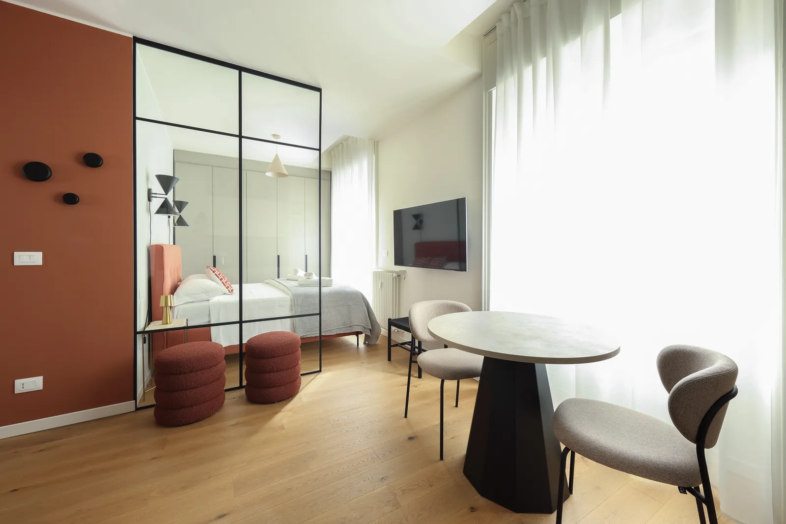 salle à manger et chambre petit appartement 35m2 optimisé décoration design salle à manger et chambre petit appartement 35m2 optimisé décoration design