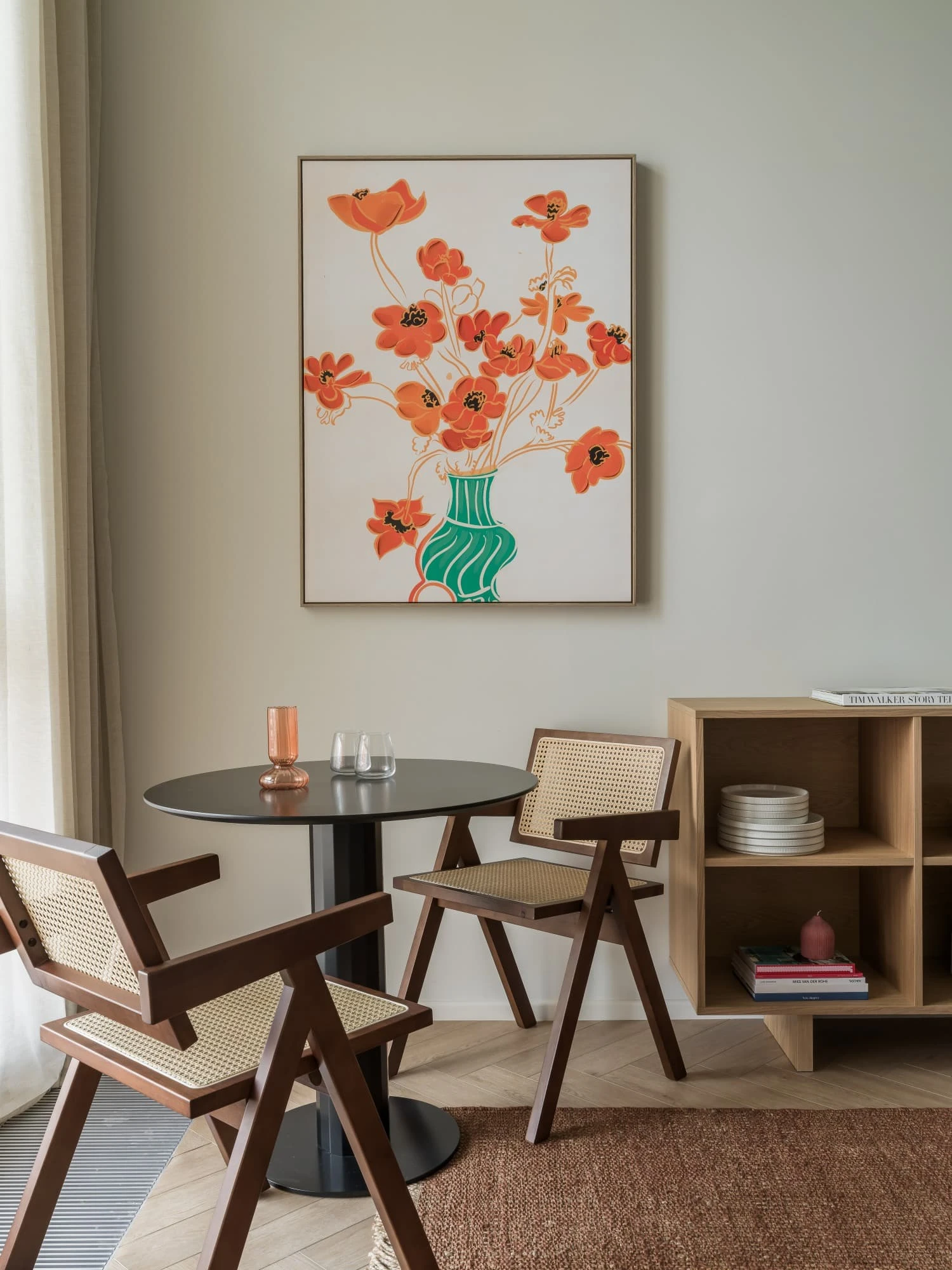 salle à manger studio 28m2 avec mezzanine décoration contemporaine