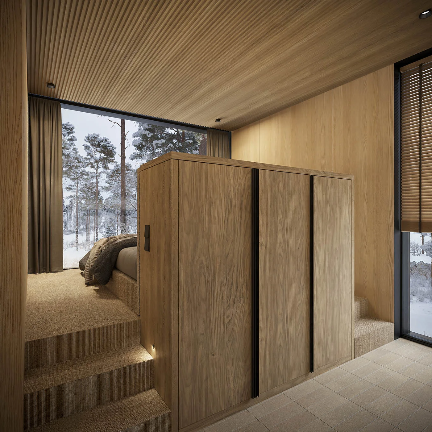 chambre avec dressing et baie vitrée petite maison 57m2 chambre avec dressing et baie vitrée petite maison 57m2
