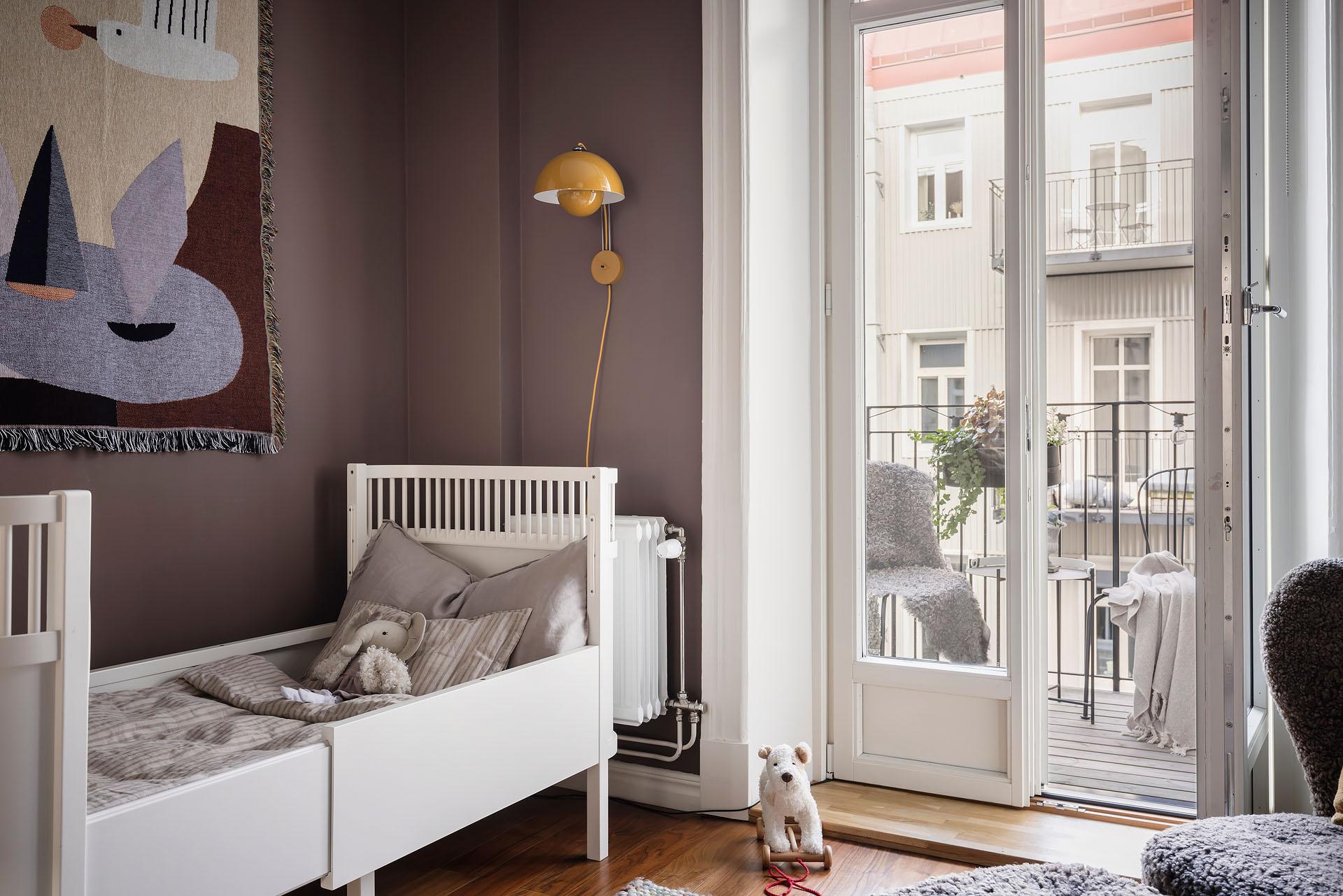 chambre enfant murs aubergine décoration scandinave chambre enfant murs aubergine décoration scandinave
