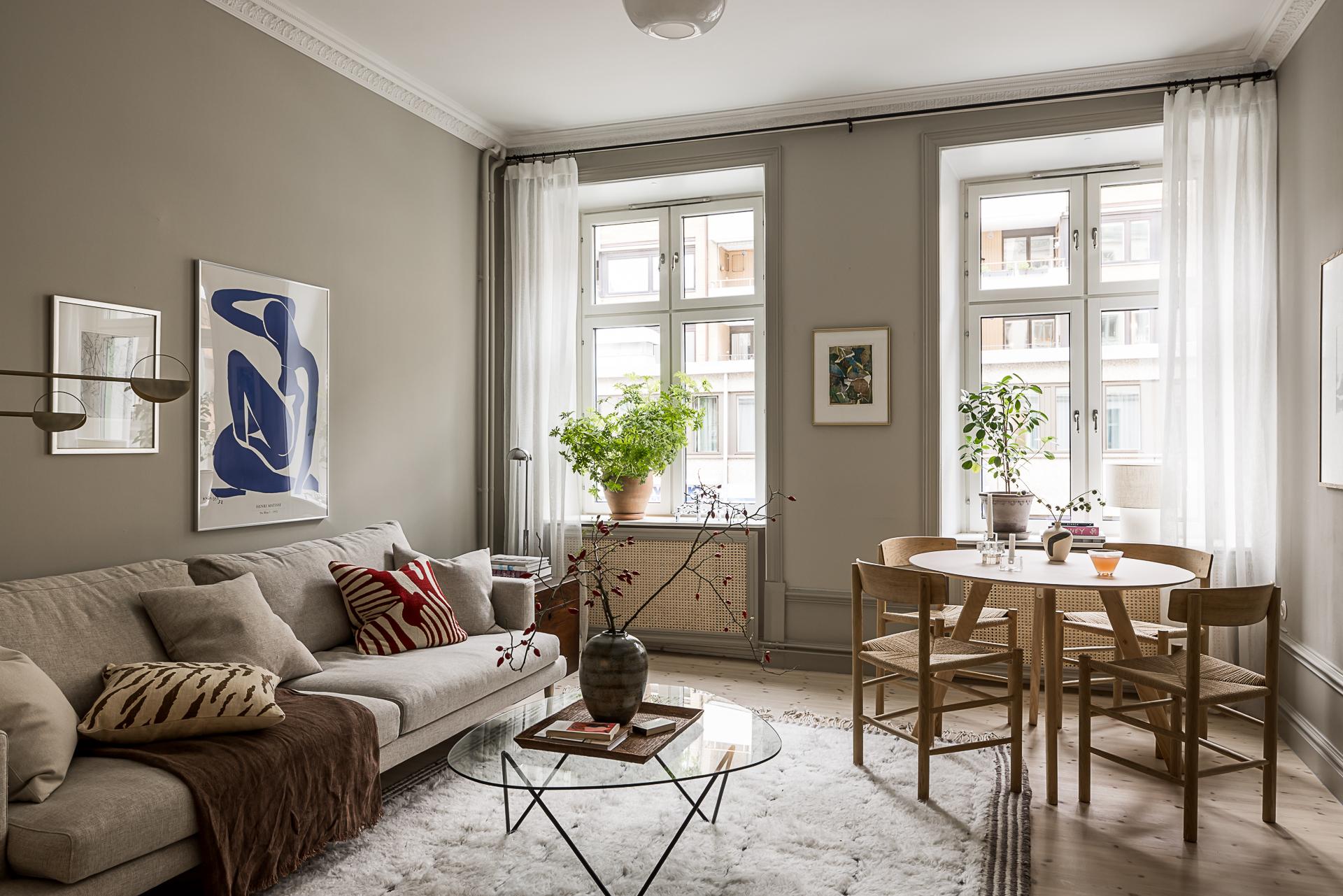 salon avec poêle ancien appartement rénové décoration scandinave salon avec poêle ancien appartement rénové décoration scandinave