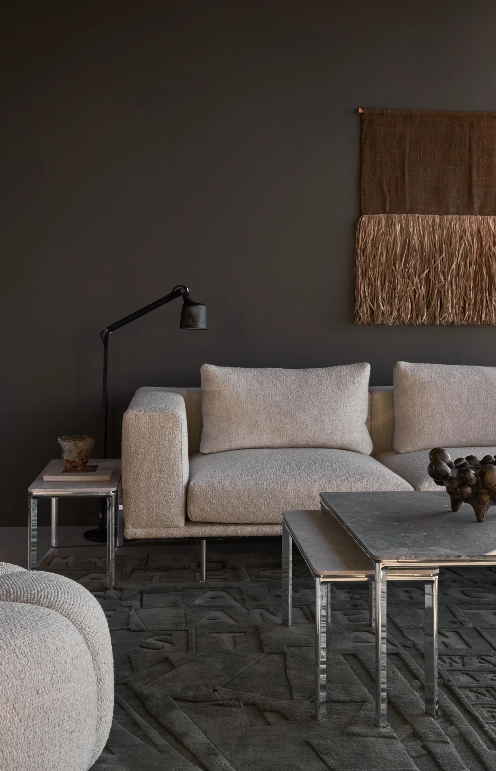 salon maison contemporaine 70m2 Vipp