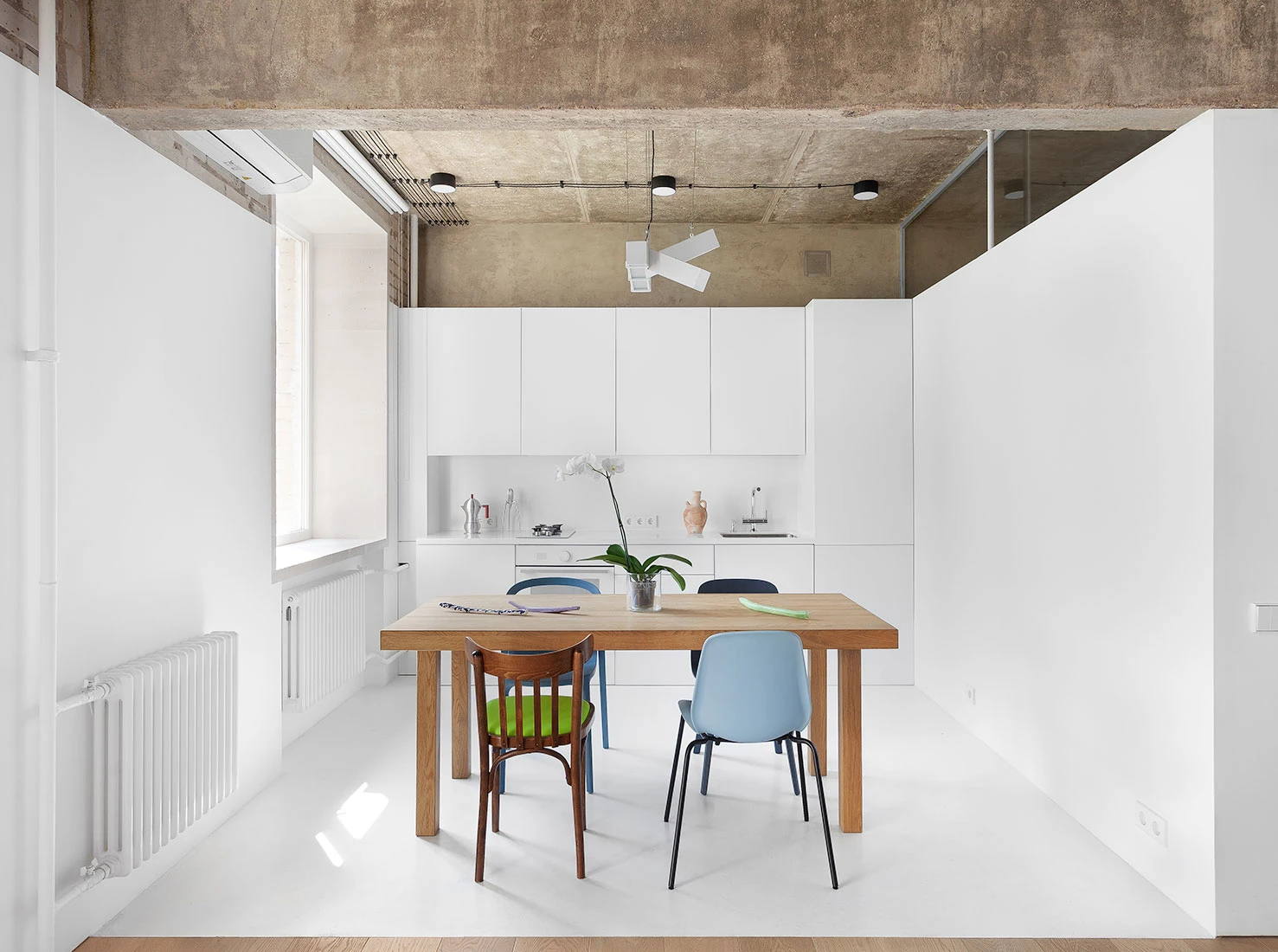 cuisine blanche appartement 50m2 design