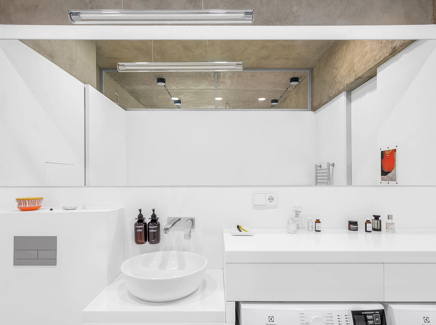 salle de bain blanche design