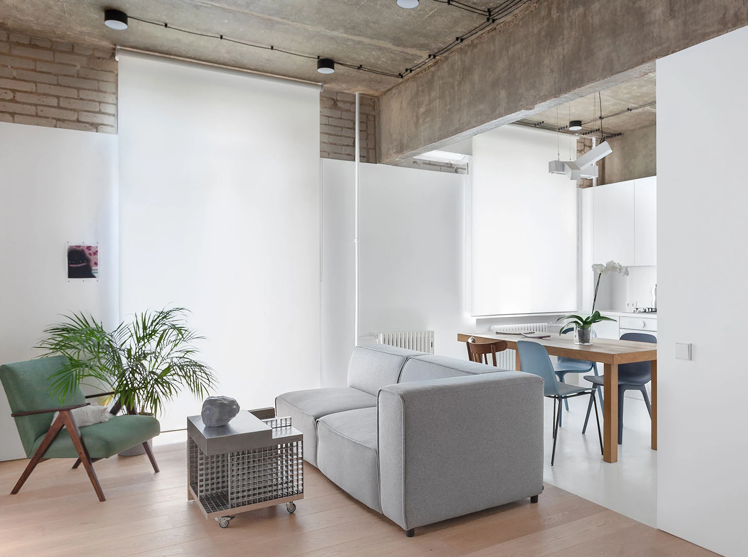 cuisine et salon appartement 50m2 design