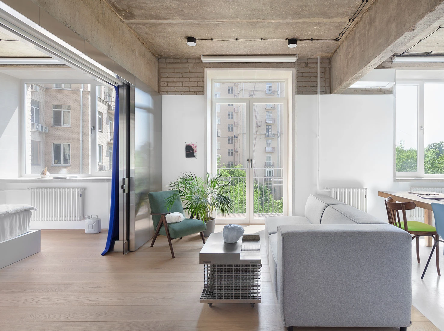 chambre et salon appartement 50m2 design