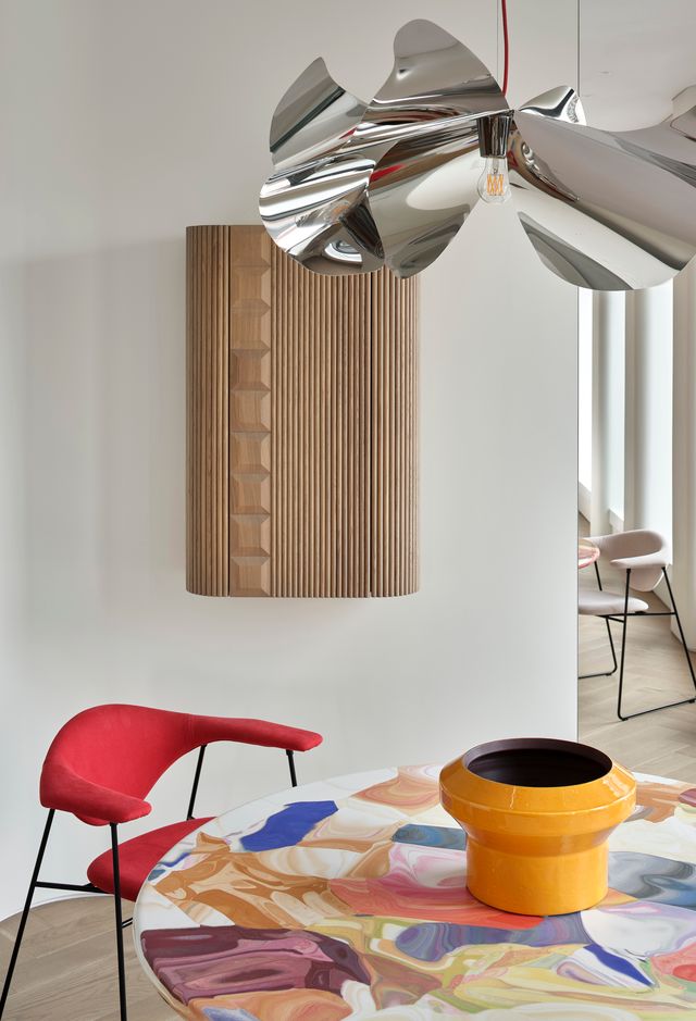 salle à manger décoration design appartement 95m2 par Buro11