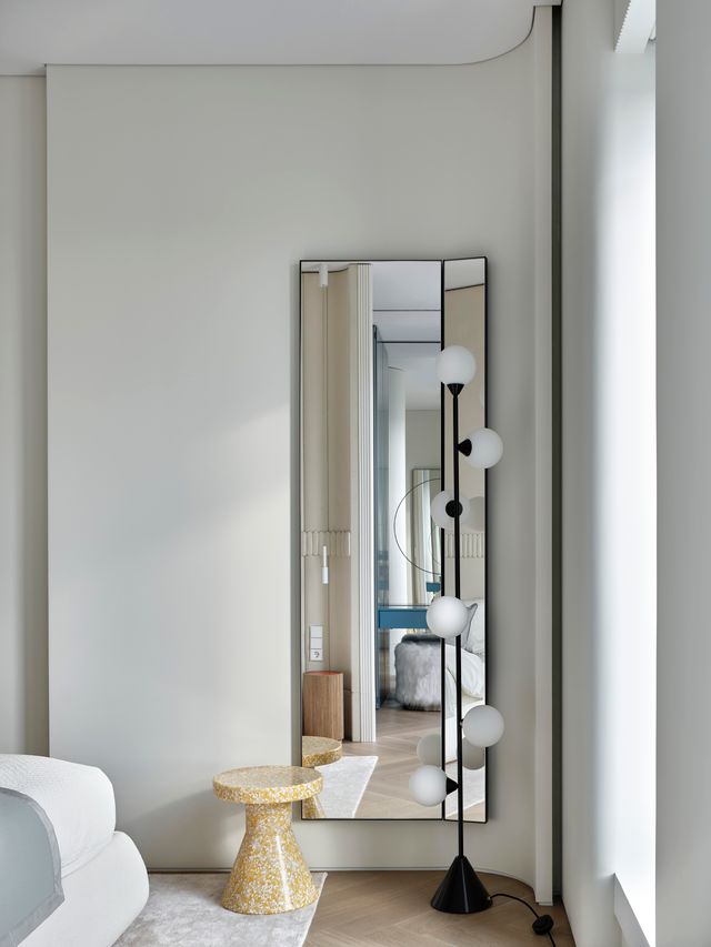 chambre blanche décoration design appartement 95m2 par Buro11
