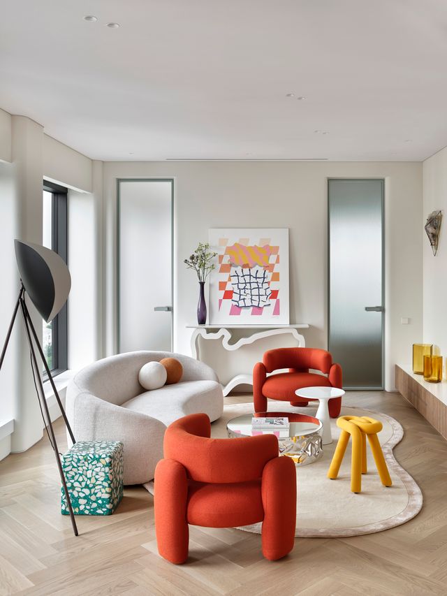 salon décoration design appartement 95m2 par Buro11