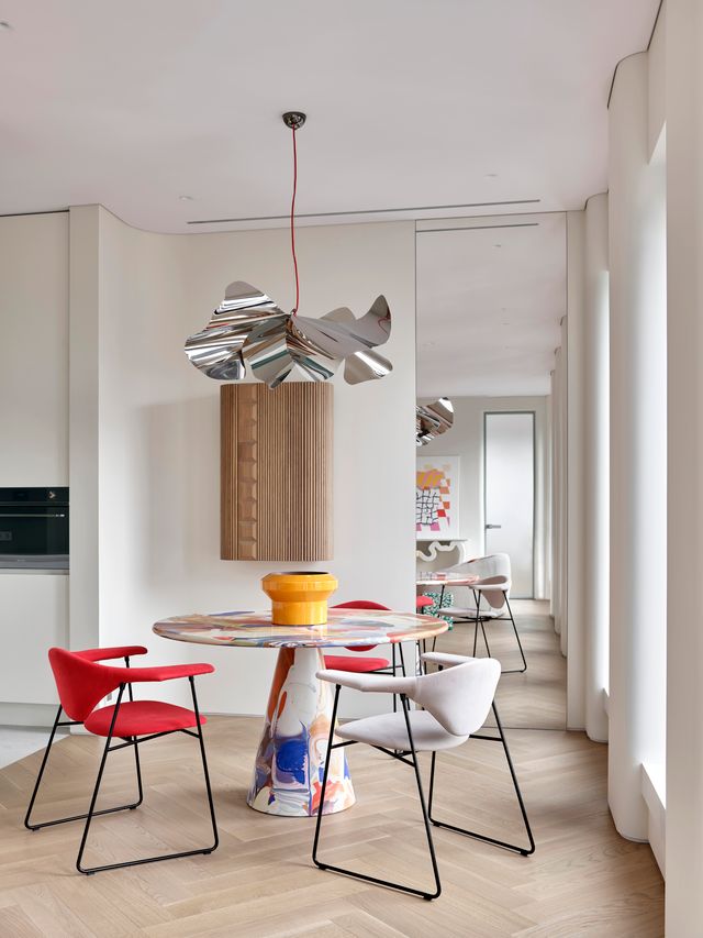 salle à manger décoration design appartement 95m2 par Buro11
