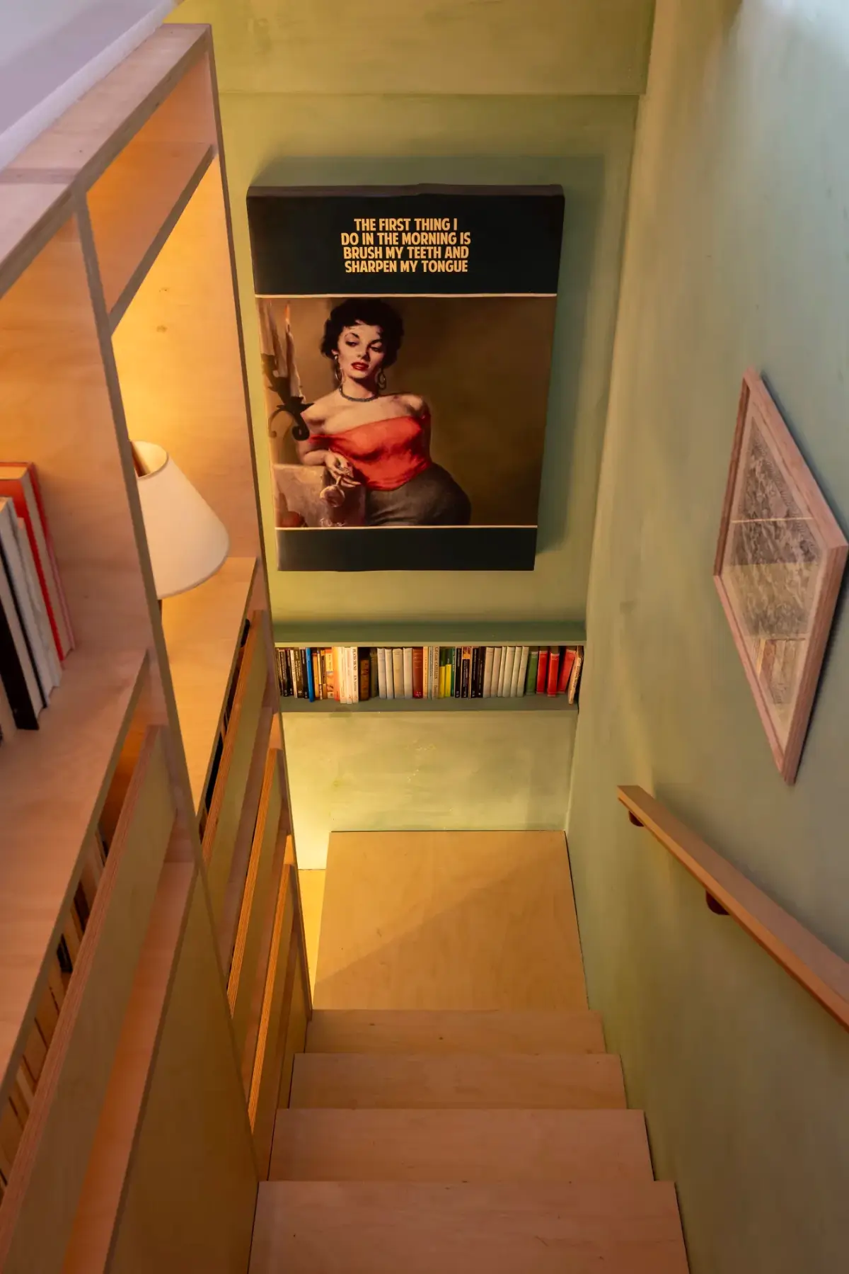 escalier bois avec bibliothèque garde-corps escalier bois avec bibliothèque garde-corps