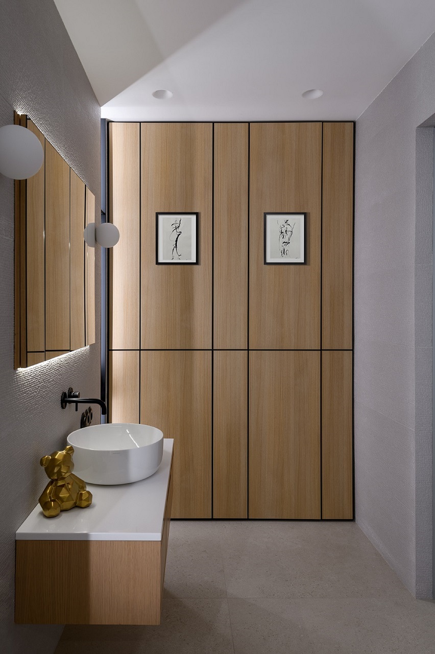 salle de bain décoration contemporaine grise et bois salle de bain décoration contemporaine grise et bois