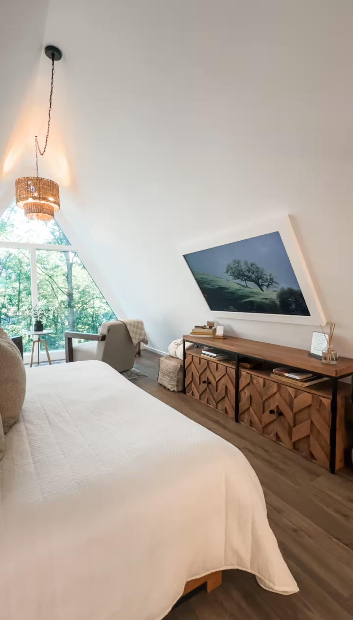 chambre maison A-Frame 100m2