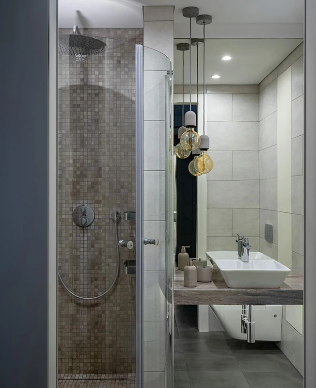 salle de bain appartement 39m2 décoration contemporaine