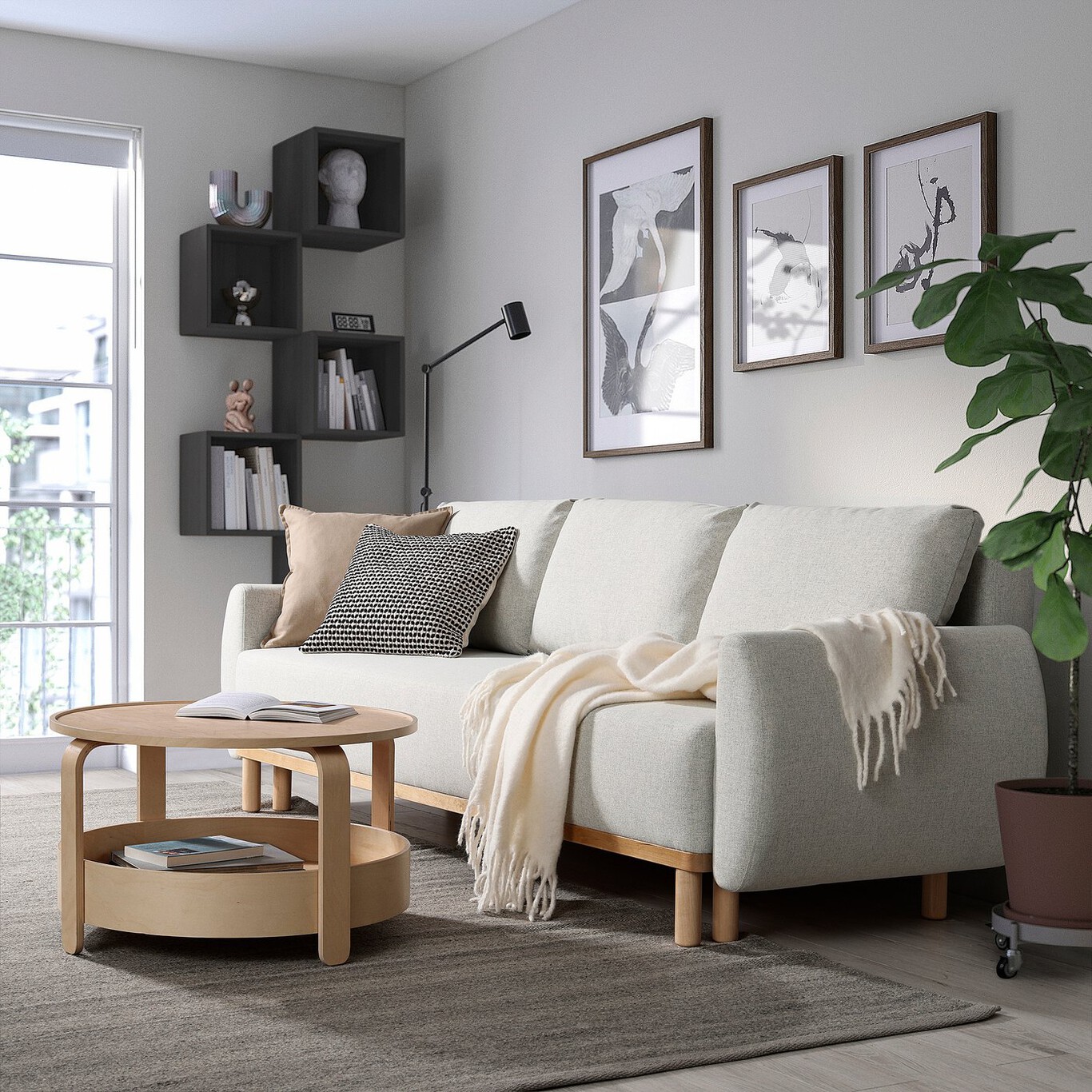 nouveau canapé convertible IKEA GRUNNARP