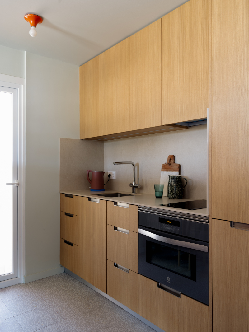 cuisine design bois appartement 50m2 Sitges cuisine design bois appartement 50m2 Sitges