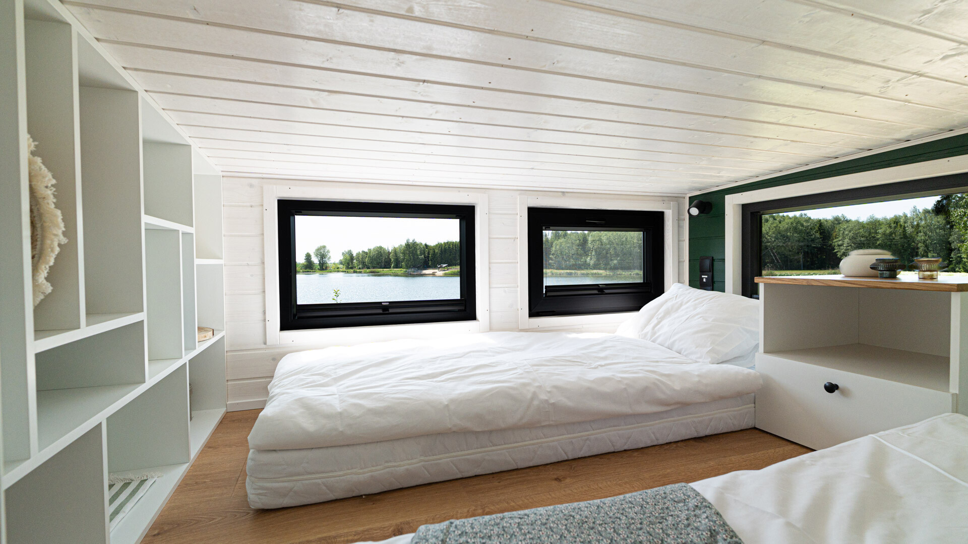 chambre sur mezzanine mini maison mobile par MobiHouse livrable en France chambre sur mezzanine mini maison mobile par MobiHouse livrable en France
