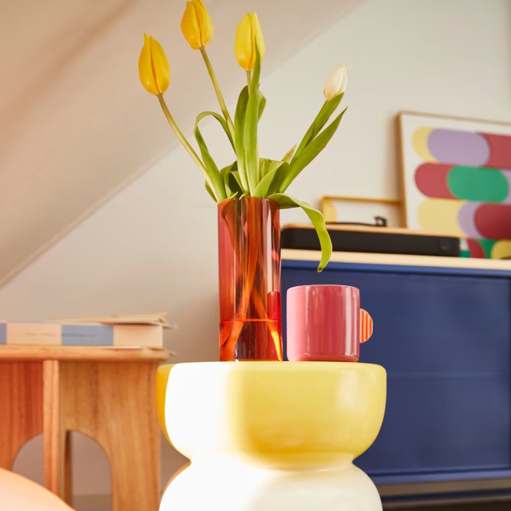 vase verre orange vase verre orange