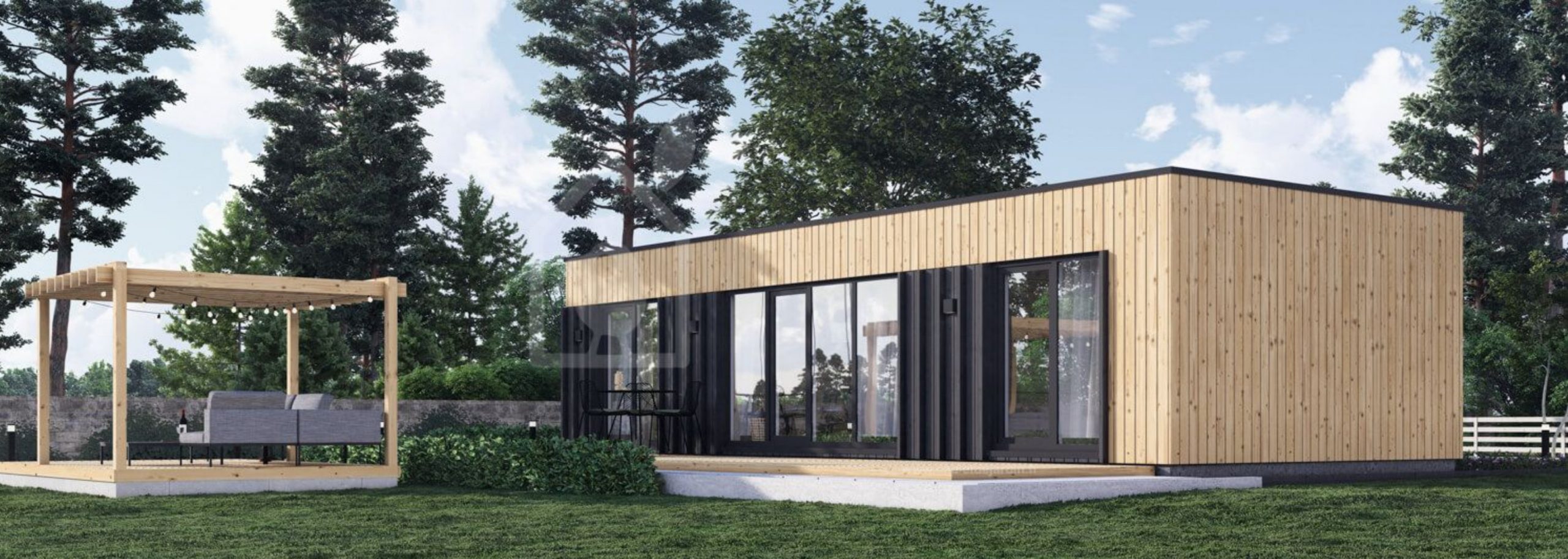 petite maison en bois contemporaine de 42m2 par Chalet de Jardin petite maison en bois contemporaine de 42m2 par Chalet de Jardin