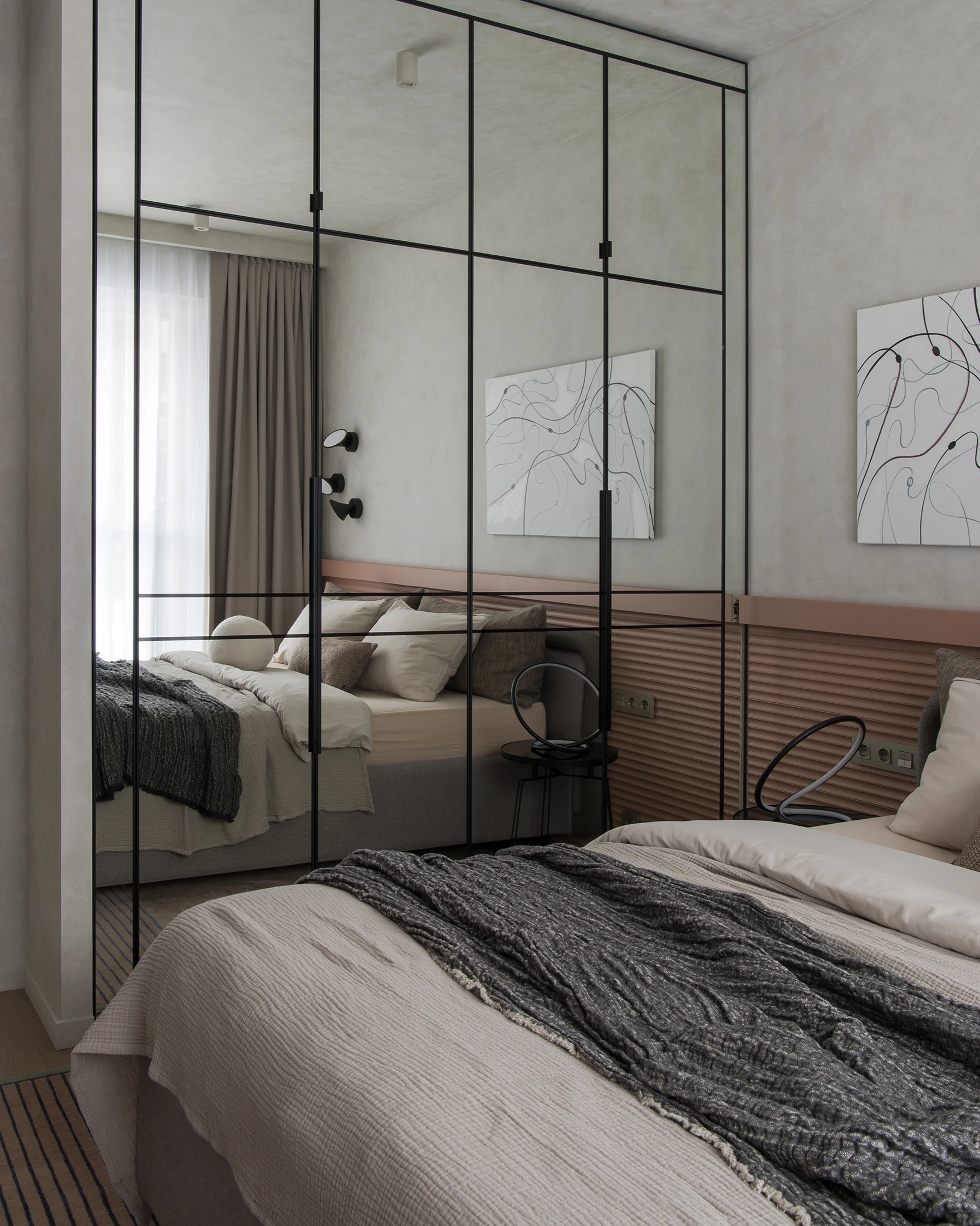 chambre parentale petit appartement familial 57m2 décoration contemporaine chambre parentale petit appartement familial 57m2 décoration contemporaine