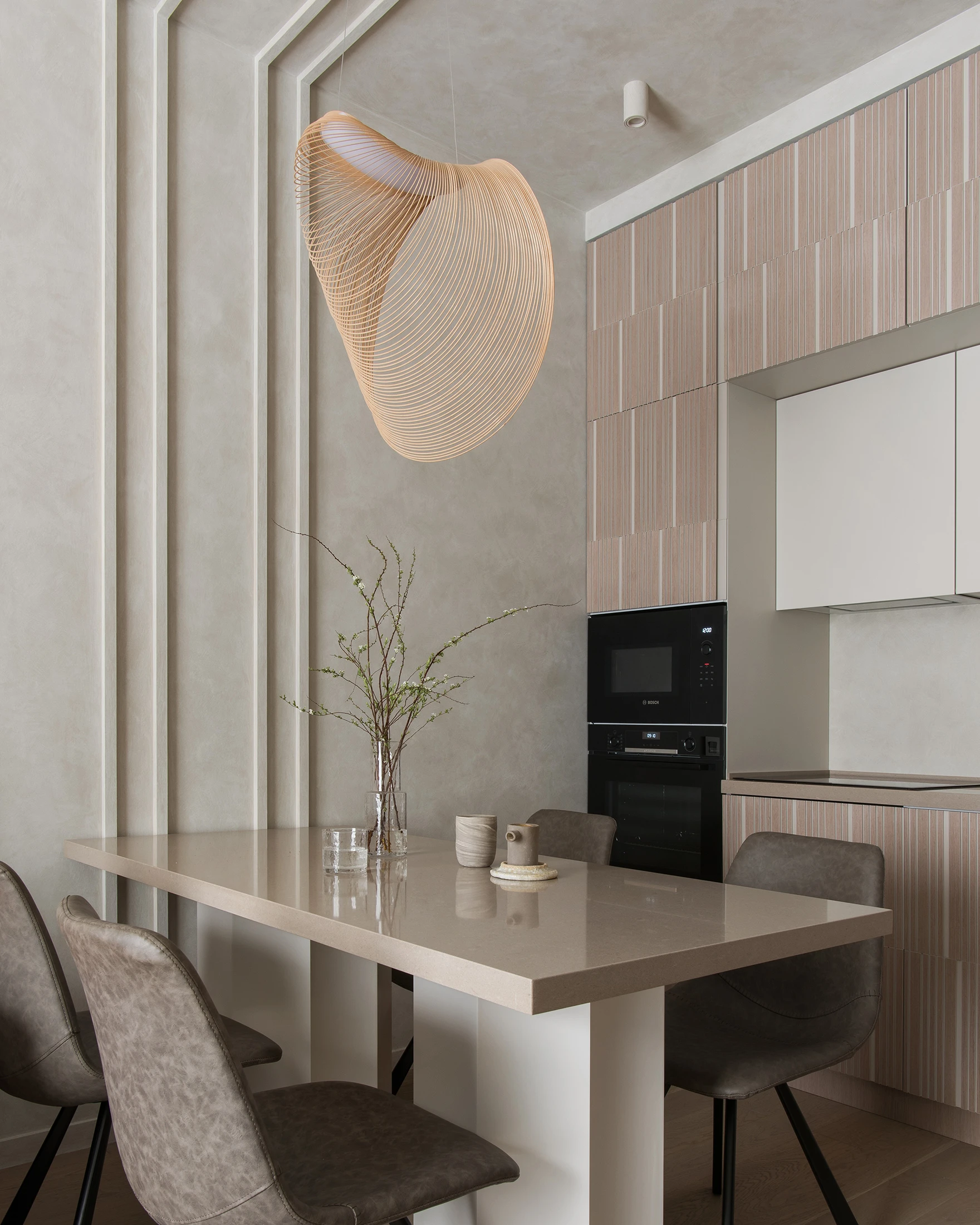salle à manger et cuisine ouverte petit appartement familial 57m2 décoration contemporaine salle à manger et cuisine ouverte petit appartement familial 57m2 décoration contemporaine