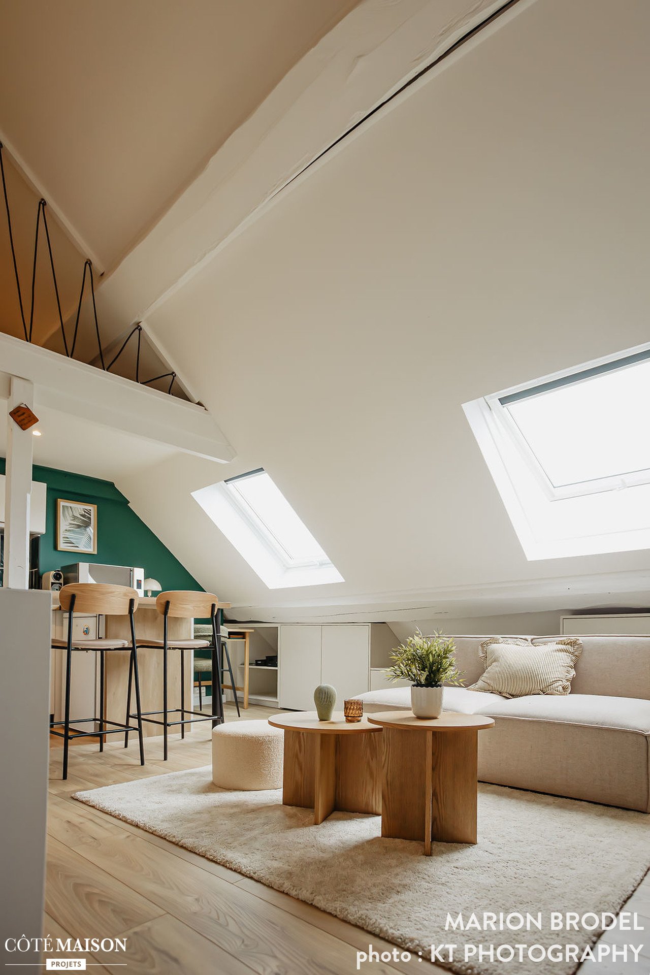 salon double hauteur petit duplex décoration contemporaine mansardé avec velux salon double hauteur petit duplex décoration contemporaine mansardé avec velux