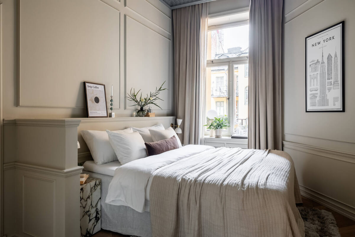 chambre appartement ancien avec moulures décoration contemporaine chambre appartement ancien avec moulures décoration contemporaine