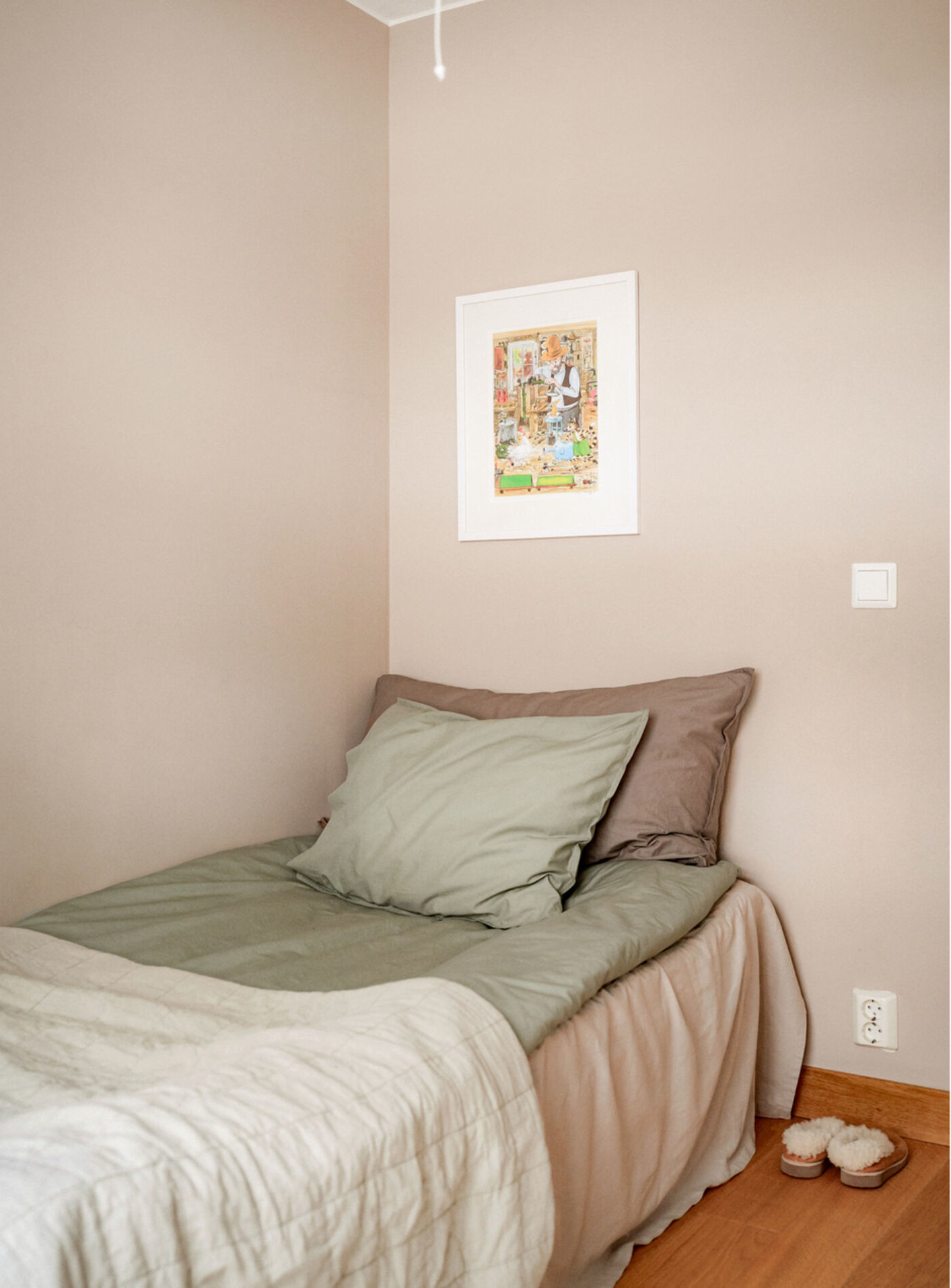 chambre murs roses décoration scandinave appartement rénové chambre murs roses décoration scandinave appartement rénové