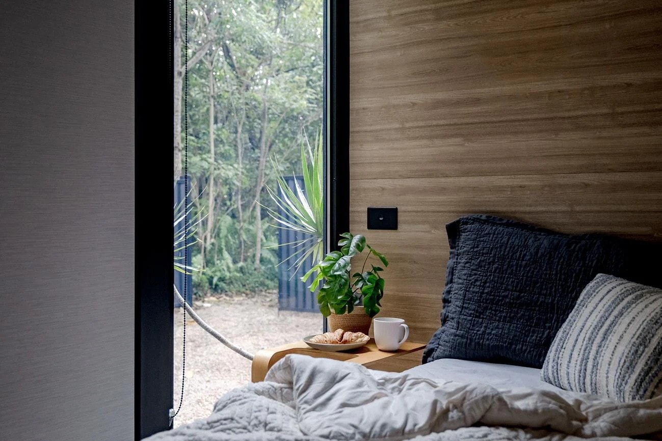 chambre tiny house vitrée 24m2 Elsewhere