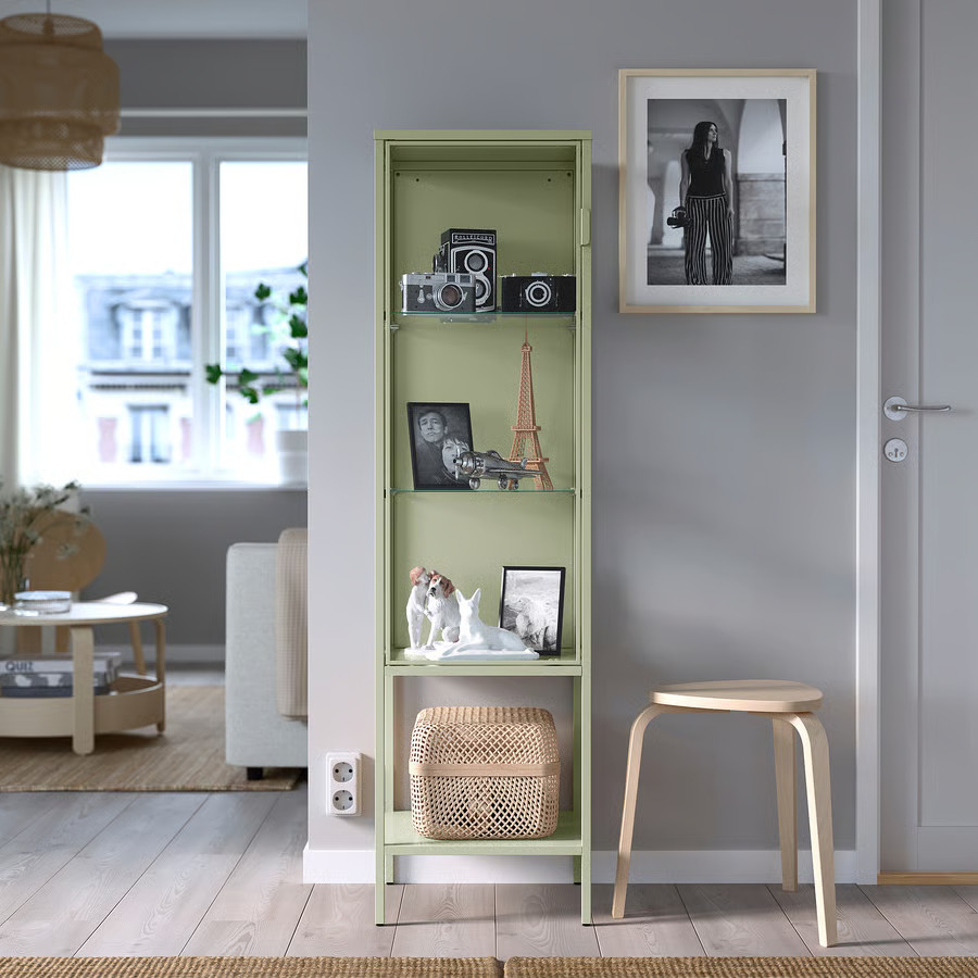 entrée vitrine verte mobilier IKEA pour une maison optimisée entrée vitrine verte mobilier IKEA pour une maison optimisée