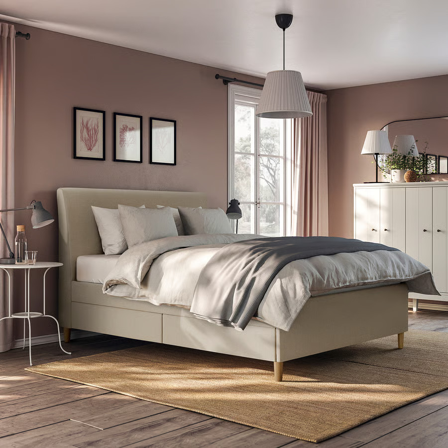 chambre murs rose décoration scandinave et contemporaine IKEA chambre murs rose décoration scandinave et contemporaine IKEA