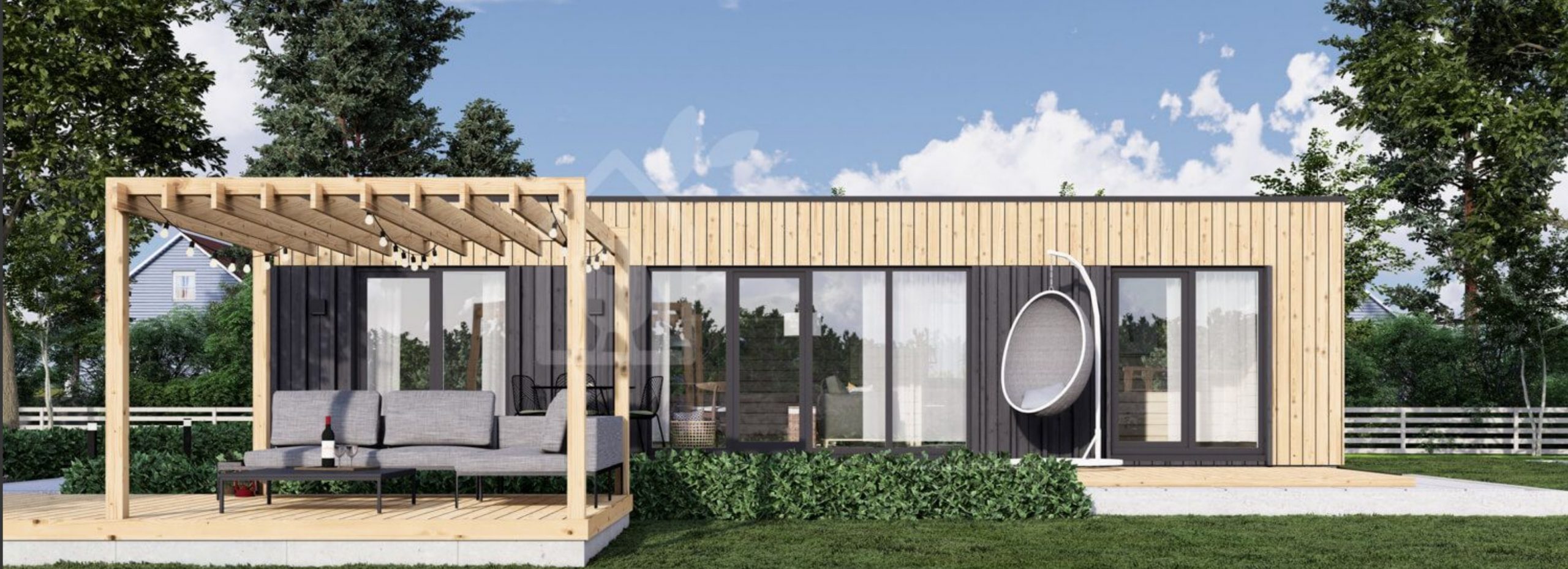 petite maison en bois contemporaine de 42m2 par Chalet de Jardin petite maison en bois contemporaine de 42m2 par Chalet de Jardin