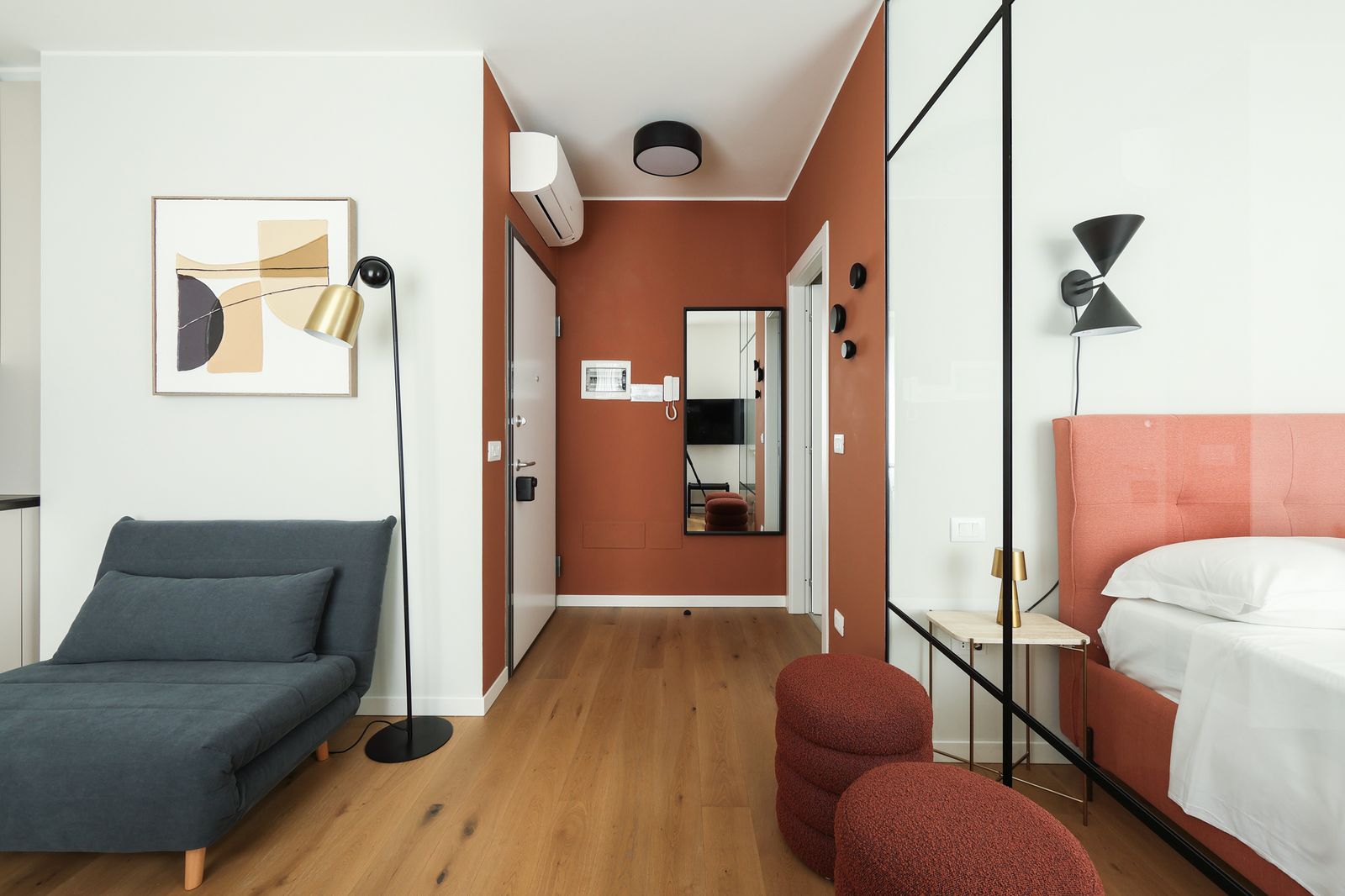 studio 35m2 avec chambre verrière décoration design studio 35m2 avec chambre verrière décoration design
