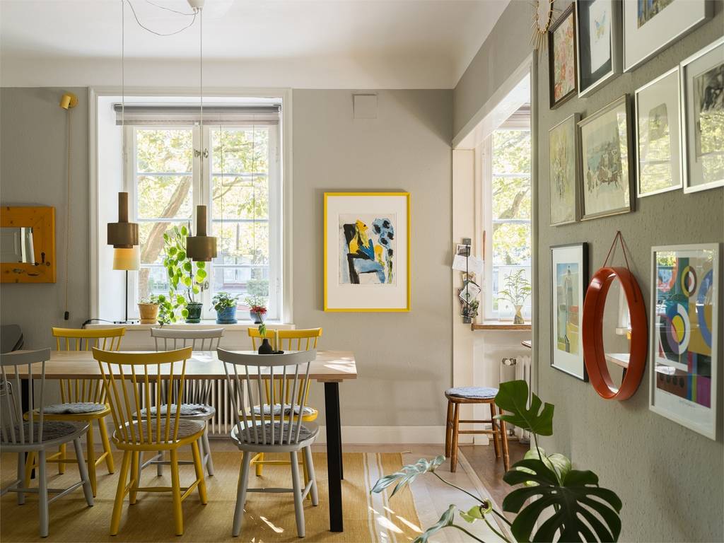 salle à manger mur d salle à manger mur d'image décoration scandinave vintage