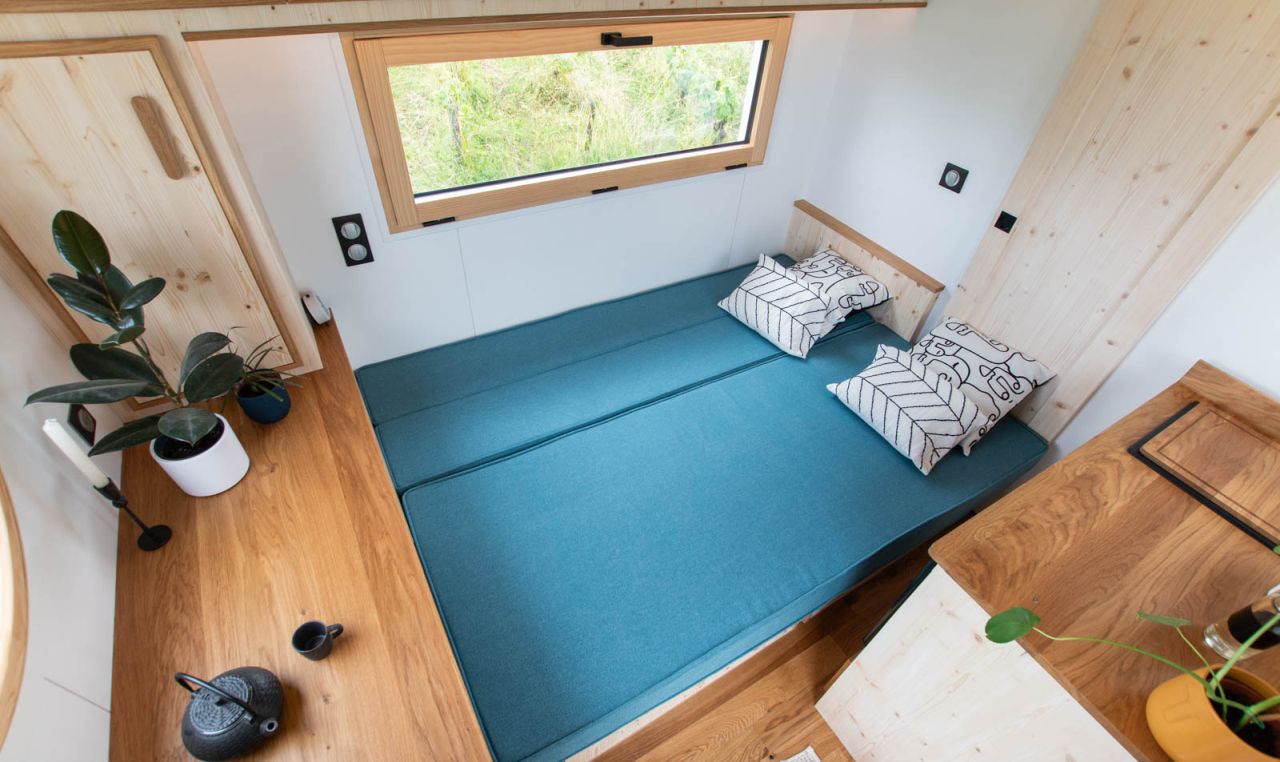 intérieur mini maison mobile Baluchon Nano Suisse intérieur mini maison mobile Baluchon Nano Suisse