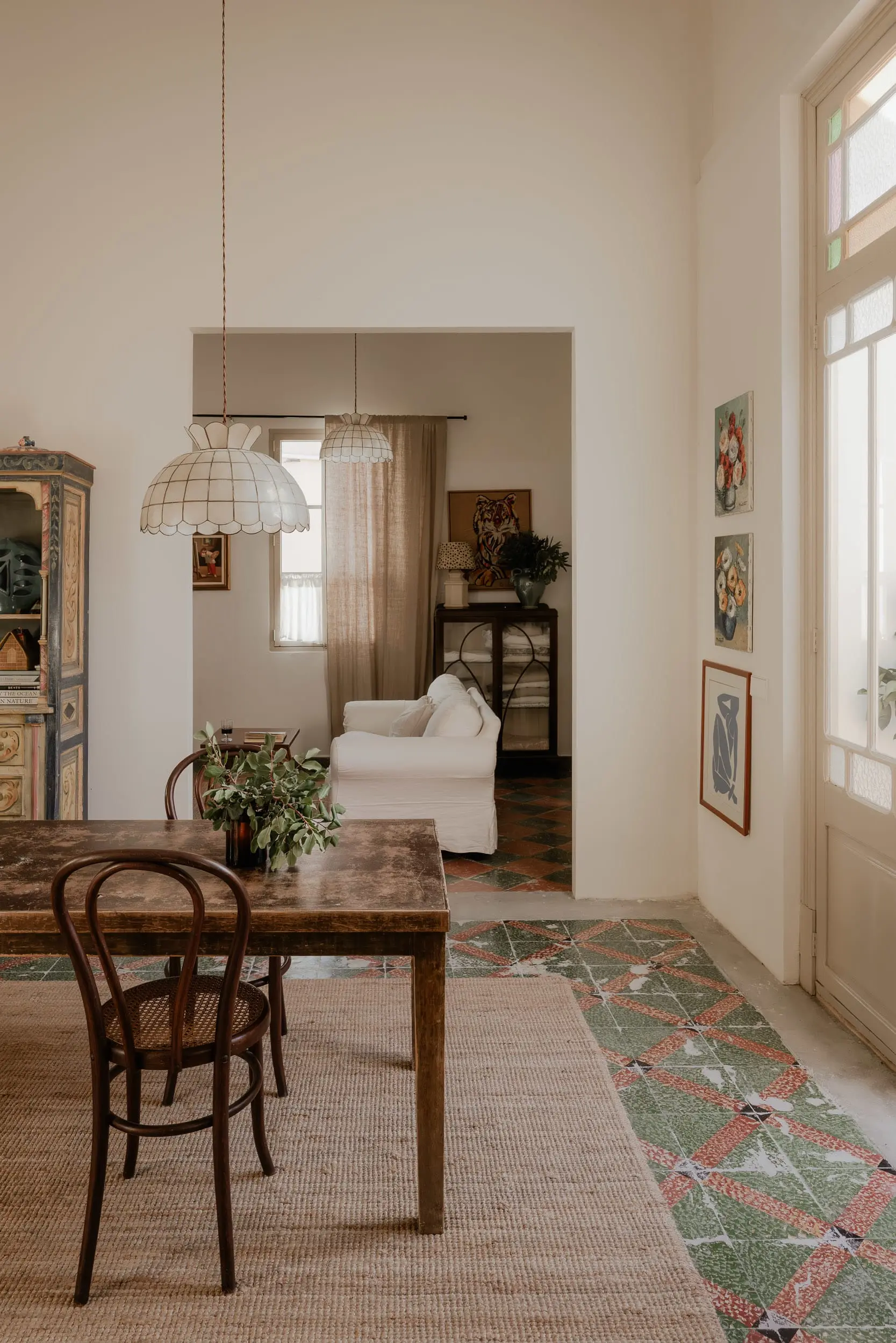salon et salle à manger décoration vintage et rustique Casa Coral Majorque salon et salle à manger décoration vintage et rustique Casa Coral Majorque