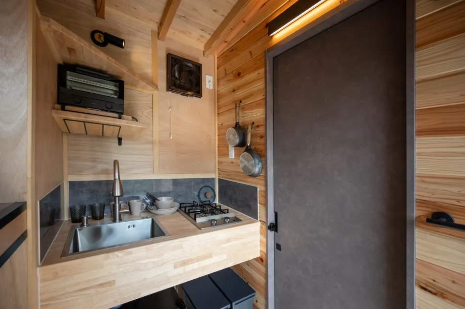 cuisine tiny house japonaise Yamabiko
