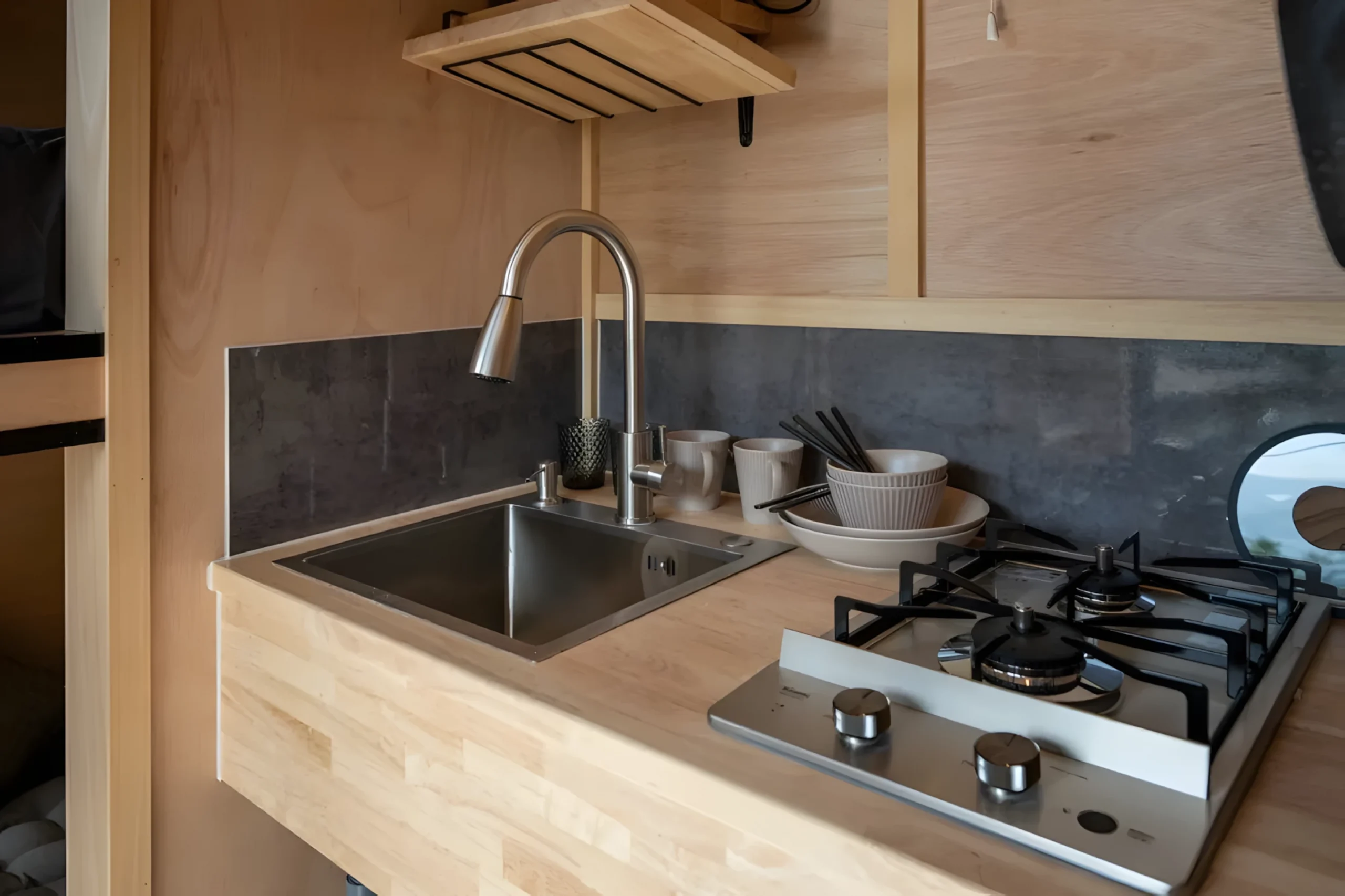cuisine tiny house japonaise Yamabiko