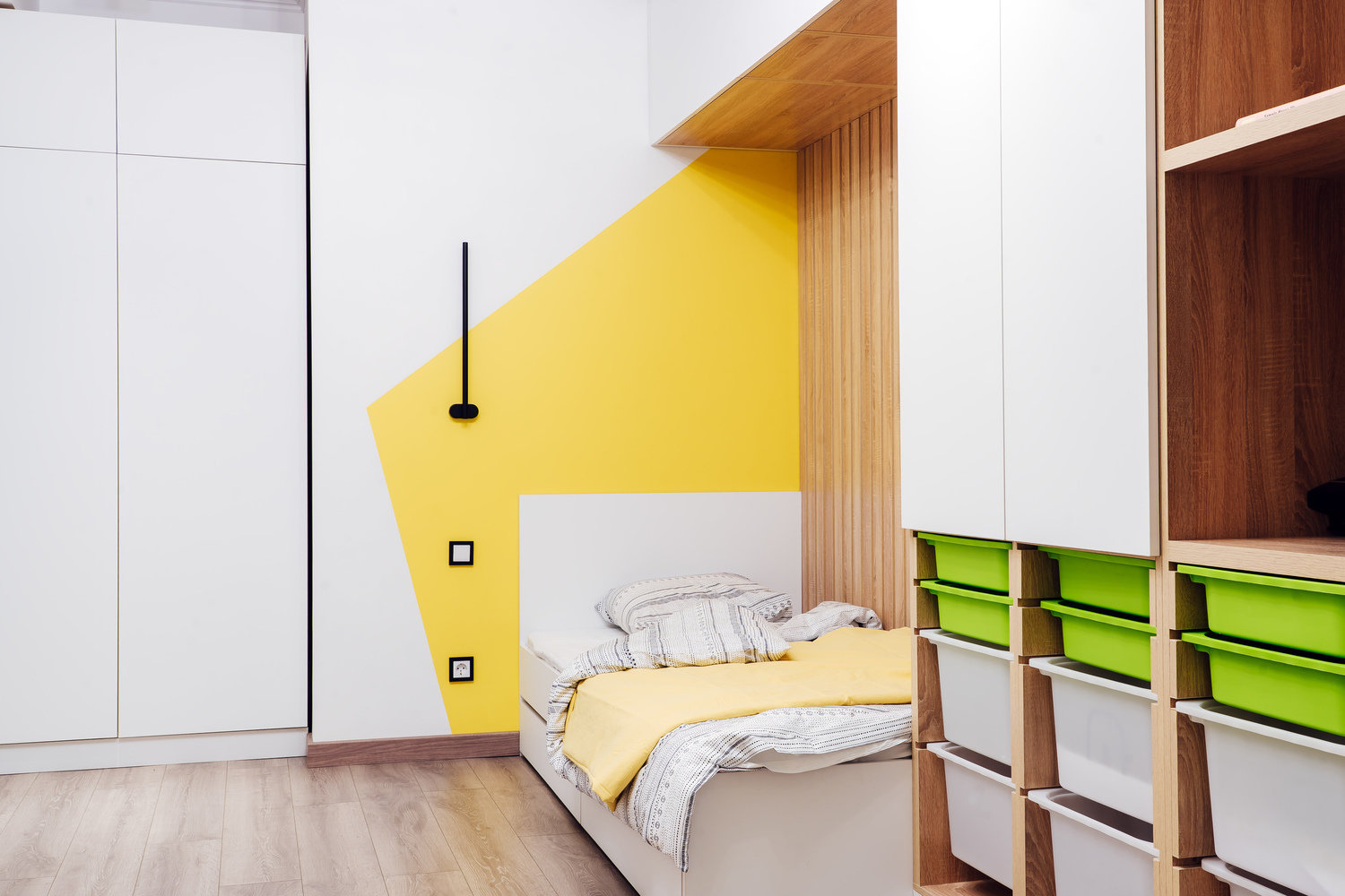 chambre enfant décoration contemporaine jaune et verte chambre enfant décoration contemporaine jaune et verte