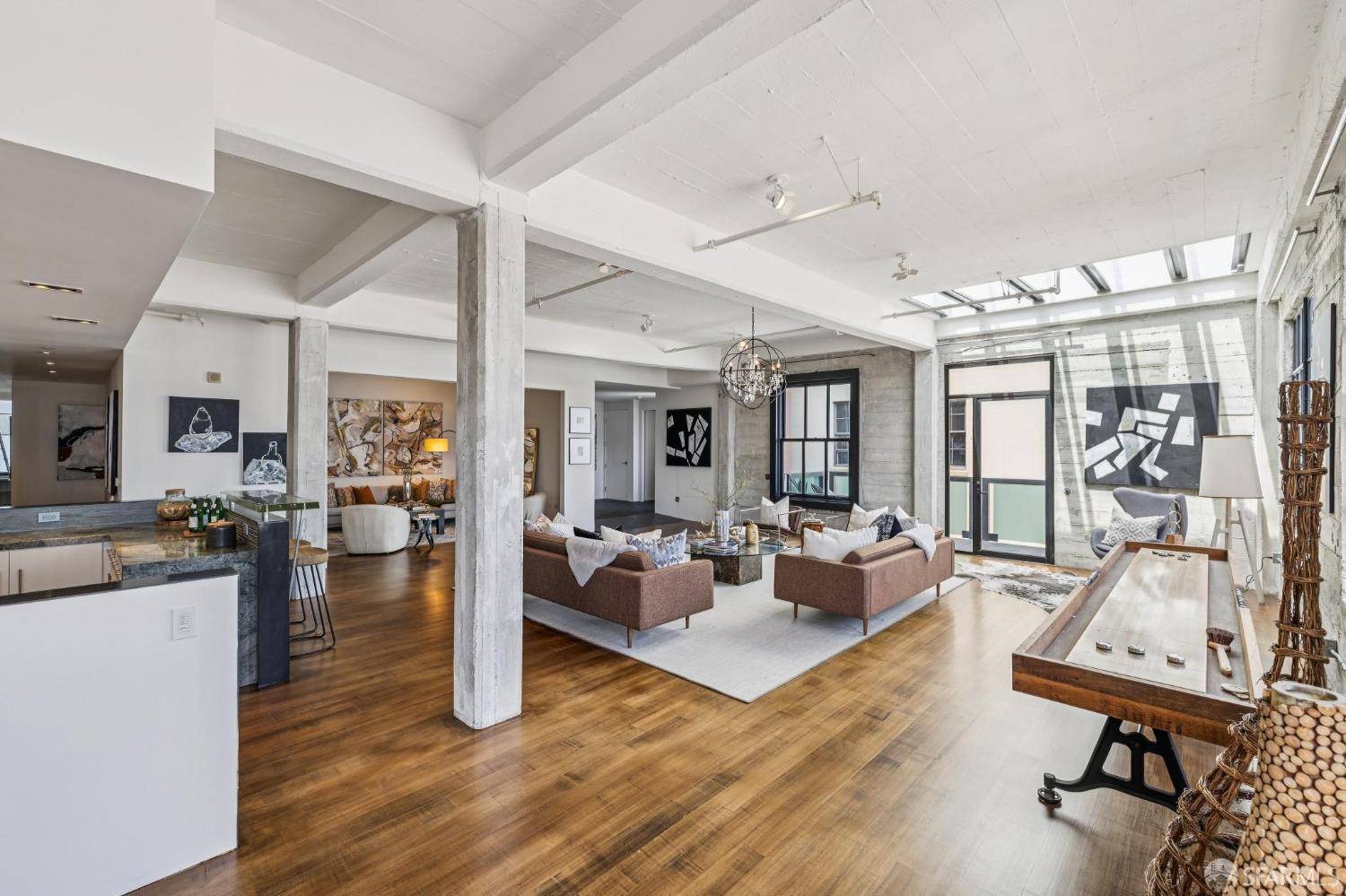 salon loft San Francisco penthouse décoration contemporaine