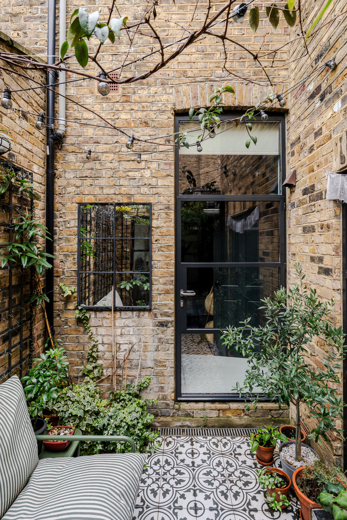 cour petite maison de ville Londres
