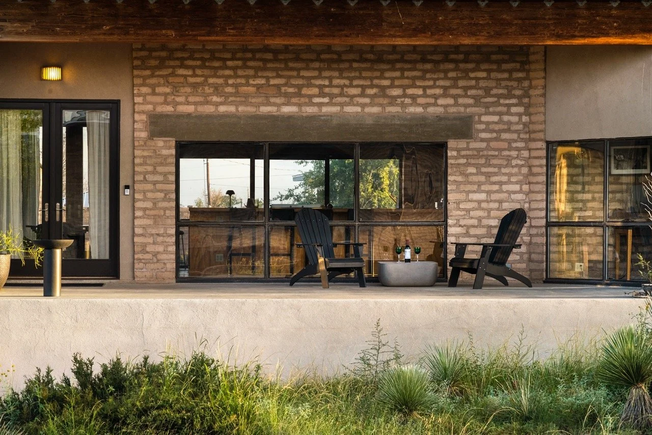terrasse maison Marfa décoration mid century
