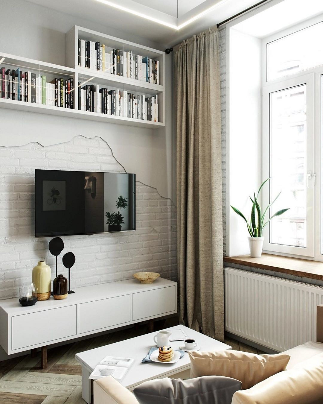 studio 18m2 avec mezzanine décoration contemporaine