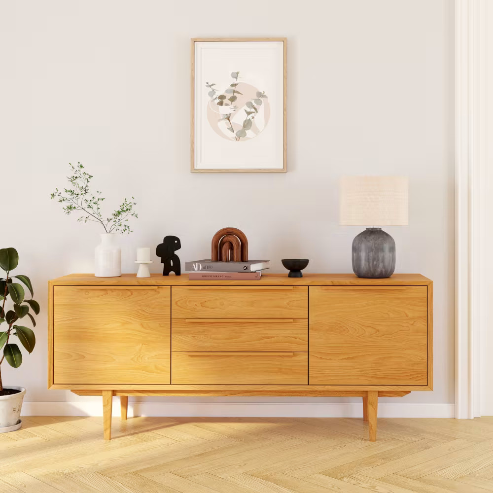 buffet bois vintage style années 50 et 60 buffet bois vintage style années 50 et 60