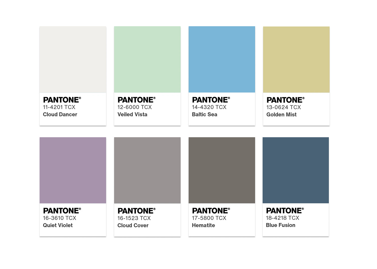 palette couleur Pantone® 2026 Cloud Dancer palette couleur Pantone® 2026 Cloud Dancer