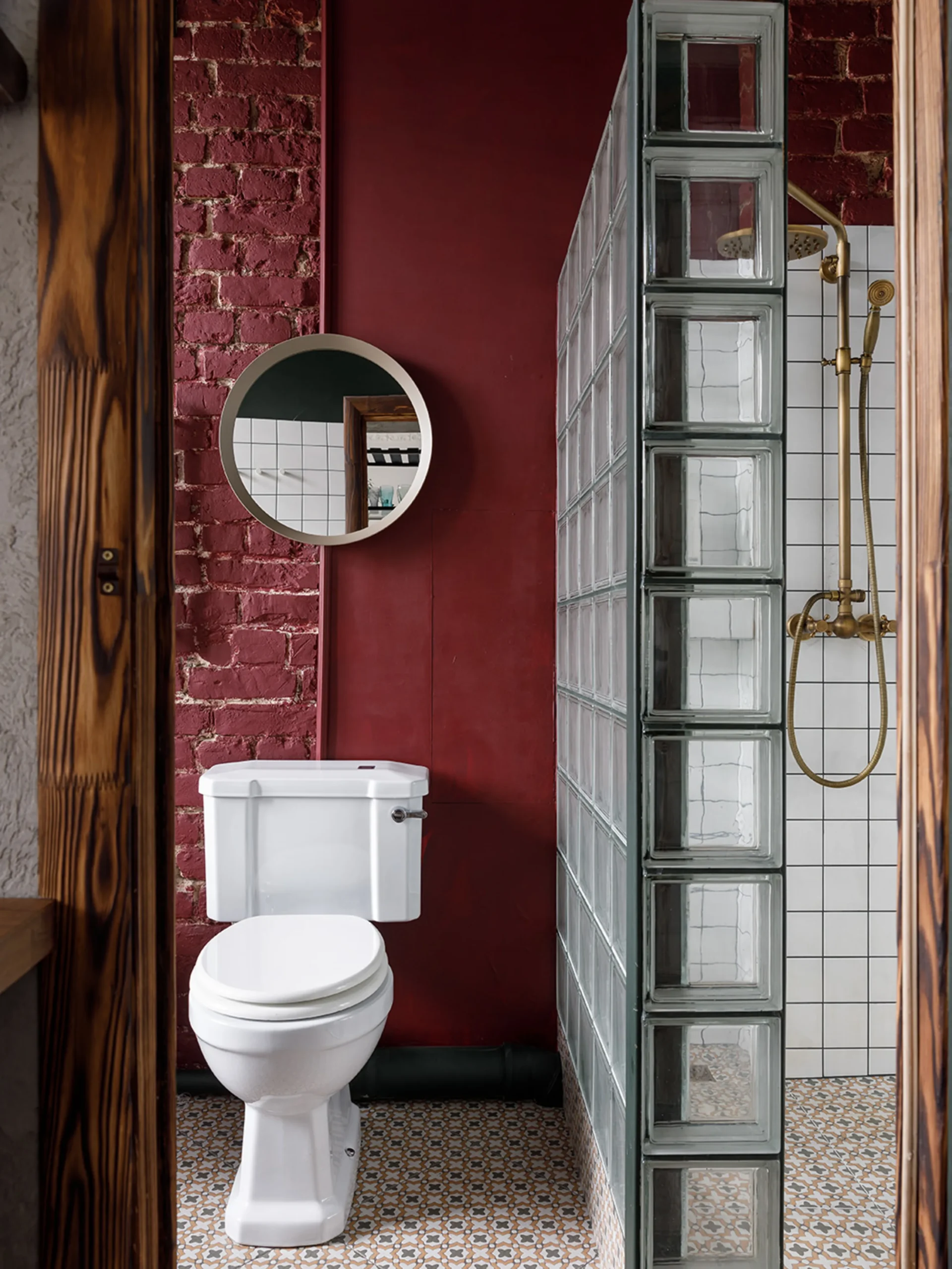 salle de bain briques de verre décoration contemporaine studio 38m2 salle de bain briques de verre décoration contemporaine studio 38m2