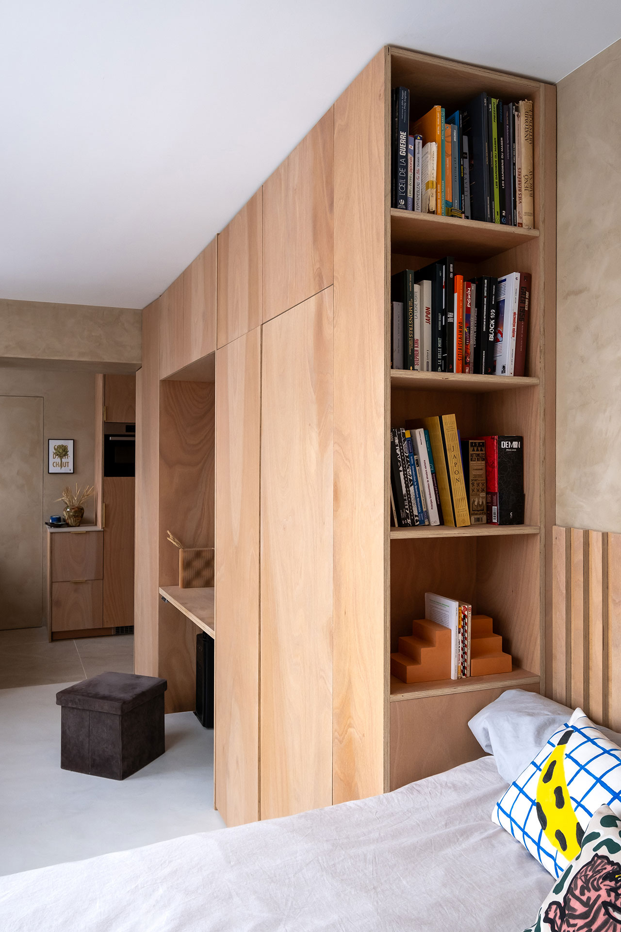 studio Paris 23m2 décoration contemporaine optimisée