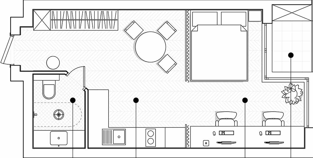 plan studio 30m2 avec verrière plan studio 30m2 avec verrière