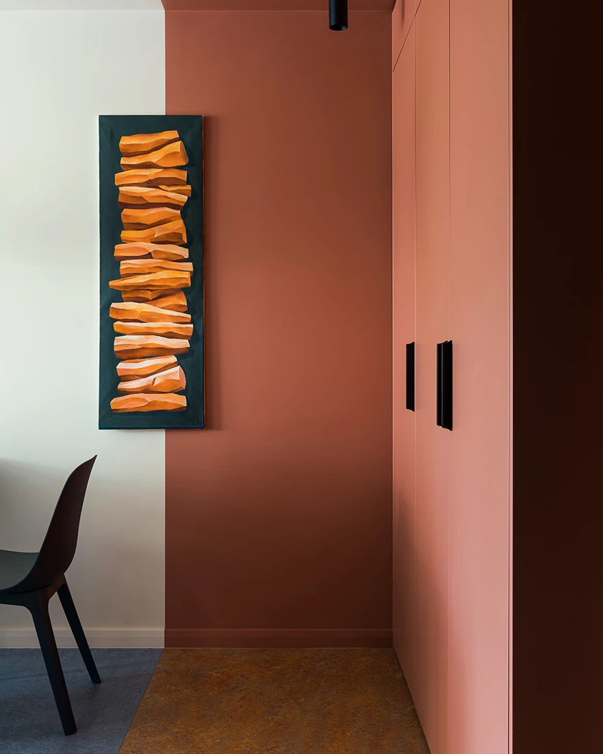 salle à manger appartement 36m2 color block salle à manger appartement 36m2 color block