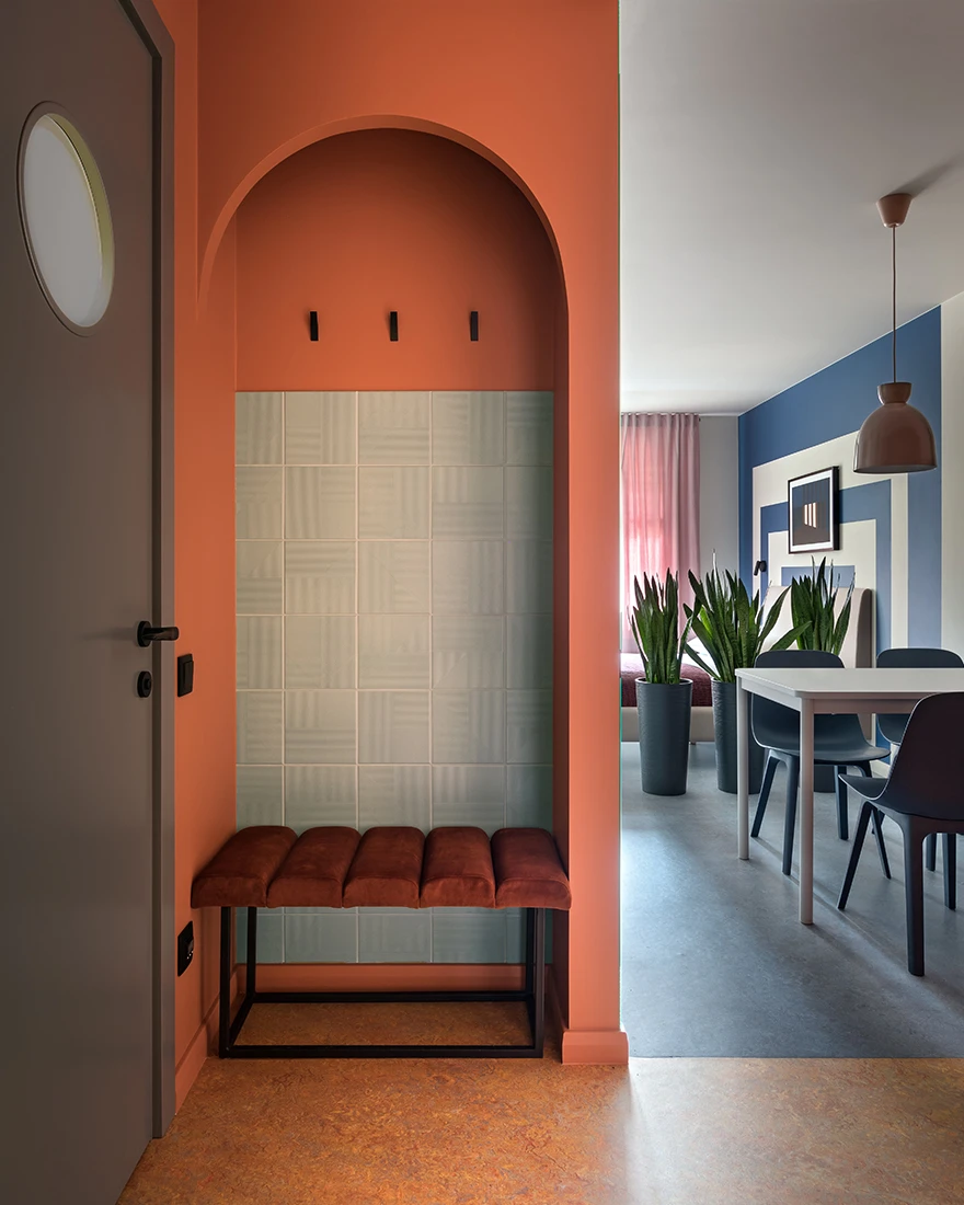 entrée appartement 36m2 color block entrée appartement 36m2 color block